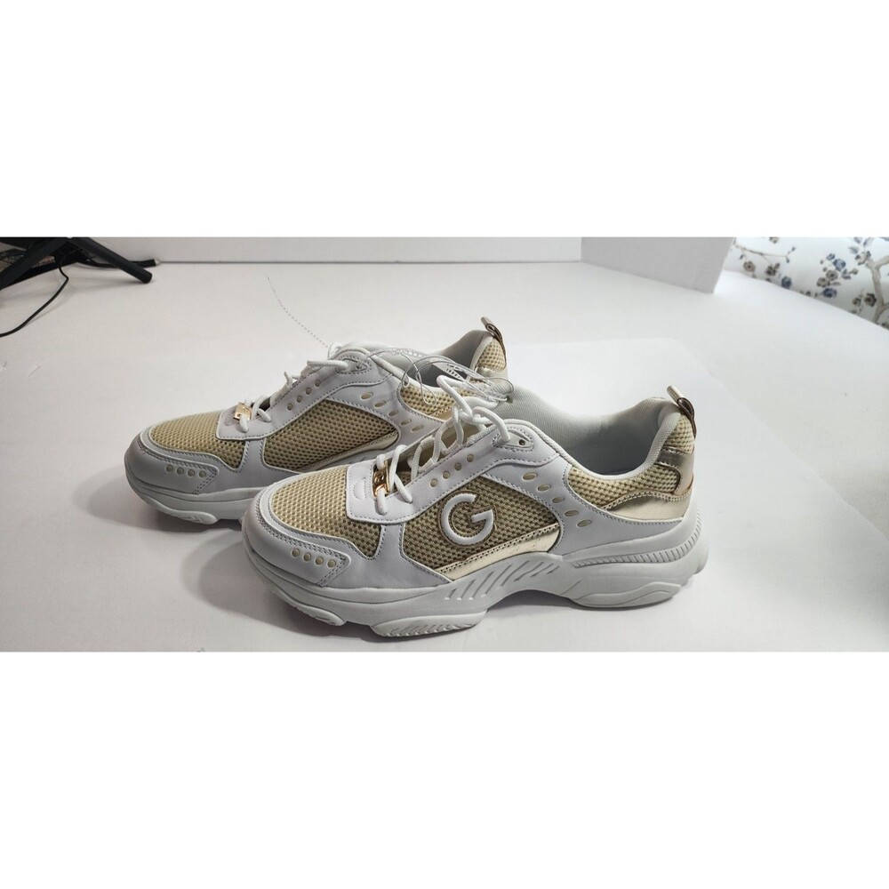 guess sneakers women Gold And White Size 11